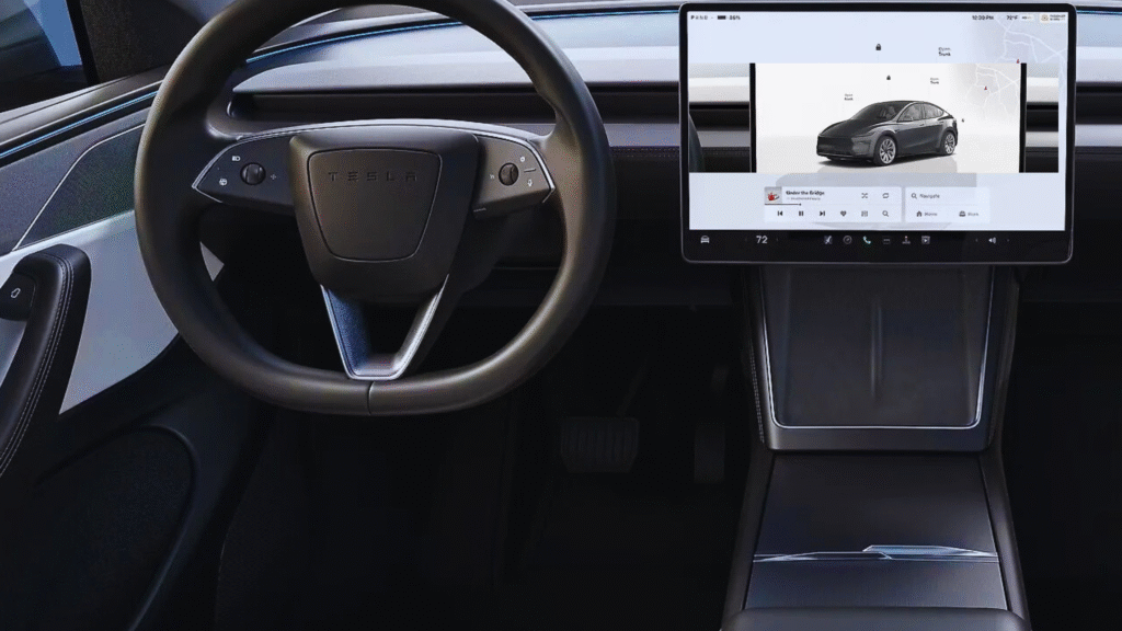 Tesla Model Y in India launch event"