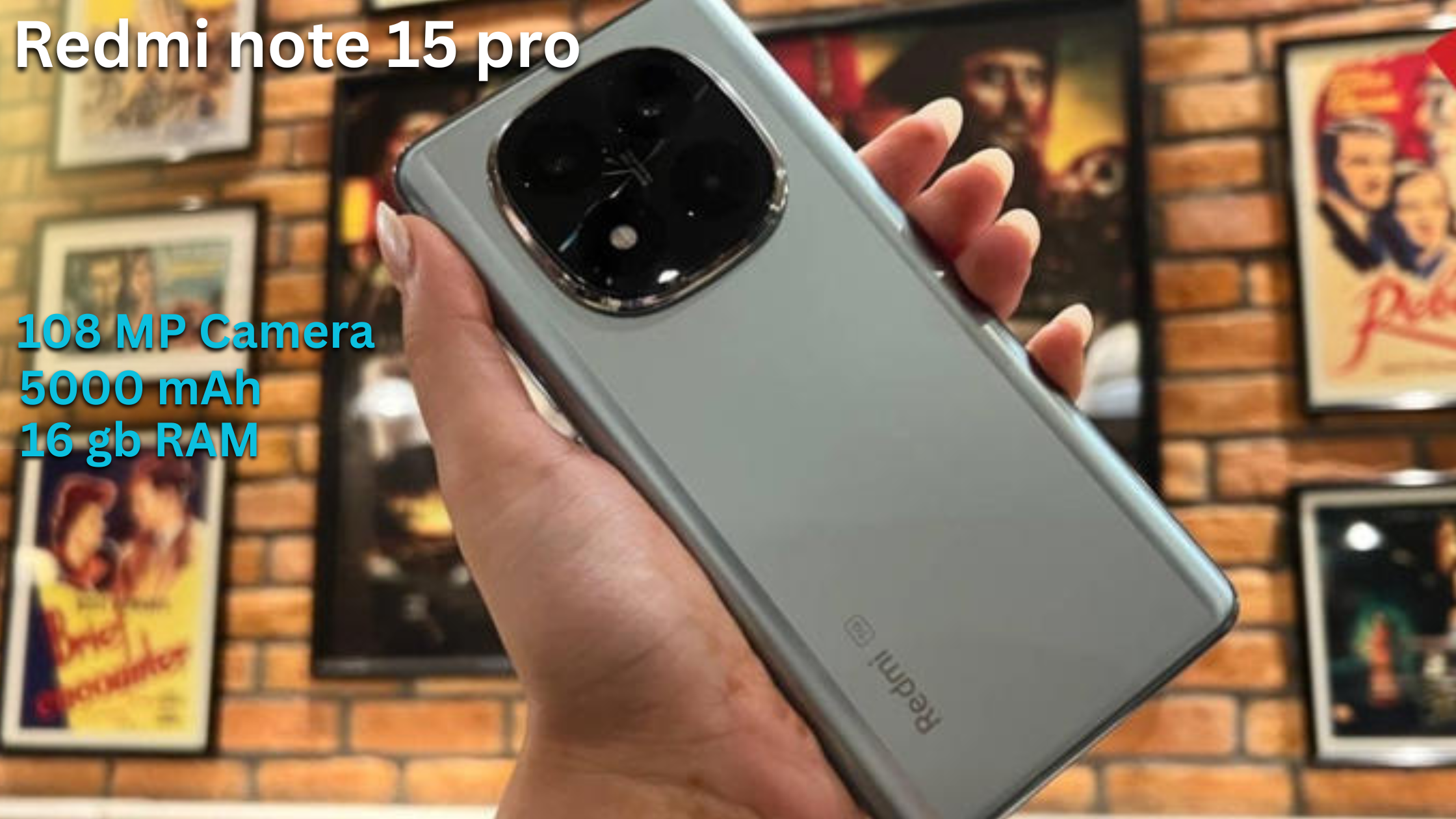 Redmi Note 15 Pro front display and back camera design in Hindi review"